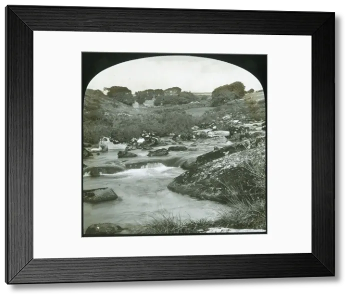 Framed Print : Upper Dart - Dartmoor, late 19th-early 20th century. Creator: Unknown Framed Print : Upper Dart - Dartmoor, late 19th-early 20th century. Creator: Unknown