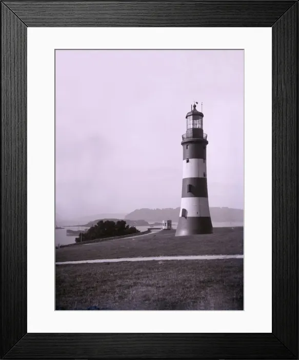 Framed Print : Smeatons Tower near Plymouth in Devon. Creator: Unknown Framed Print : Smeatons Tower near Plymouth in Devon. Creator: Unknown