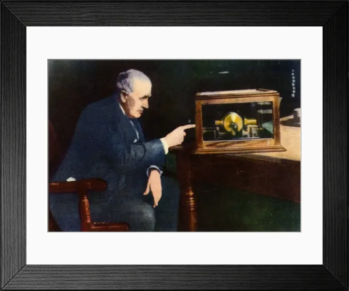 Framed Print : Thomas Alva Edison, c1910s. Creator: Unknown Framed Print : Thomas Alva Edison, c1910s. Creator: Unknown