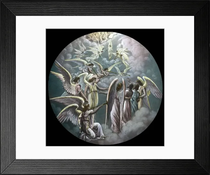 Framed Print : The pilgrims ascend to Heaven, c1910. Creator: Unknown Framed Print : The pilgrims ascend to Heaven, c1910. Creator: Unknown