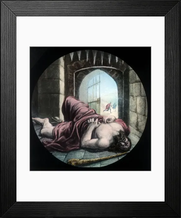 Framed Print : Giant Despair is killed, c1910. Creator: Unknown Framed Print : Giant Despair is killed, c1910. Creator: Unknown