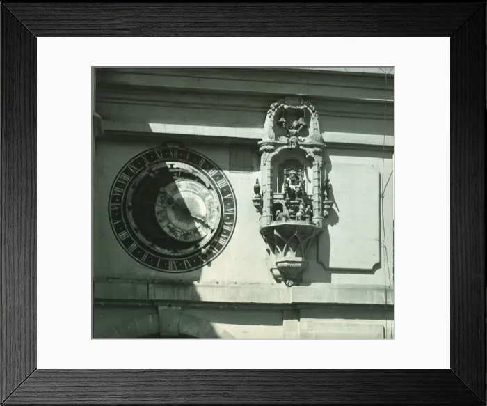 Framed Print : Part of Clock - Berne - 1887. Creator: Unknown Framed Print : Part of Clock - Berne - 1887. Creator: Unknown