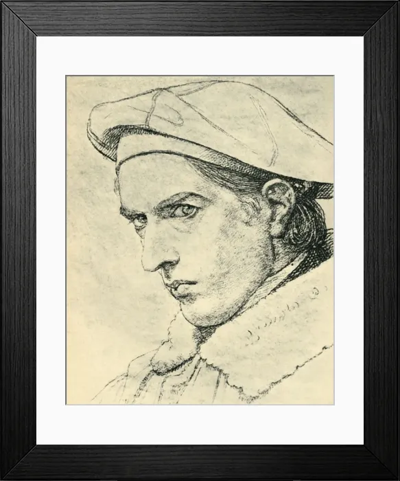 Framed Print : Johann Friedrich Overbeck, c1844, (1943). Creator: Johann Friedrich Overbeck Framed Print : Johann Friedrich Overbeck, c1844, (1943). Creator: Johann Friedrich Overbeck
