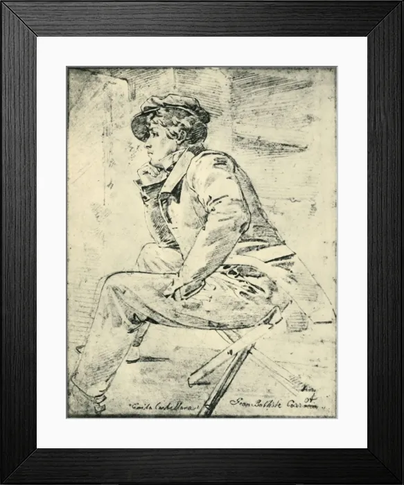 Framed Print : Camille Corot, 1826, (1943). Creator: Ernst Fries Framed Print : Camille Corot, 1826, (1943). Creator: Ernst Fries