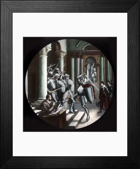 Framed Print : The Valiant Warrior, c1910. Creator: Unknown Framed Print : The Valiant Warrior, c1910. Creator: Unknown