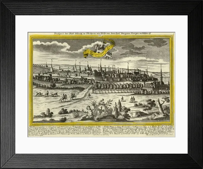 Framed Print : Olomouc, c1740. Creator: Johann Georg Ringlin Framed Print : Olomouc, c1740. Creator: Johann Georg Ringlin