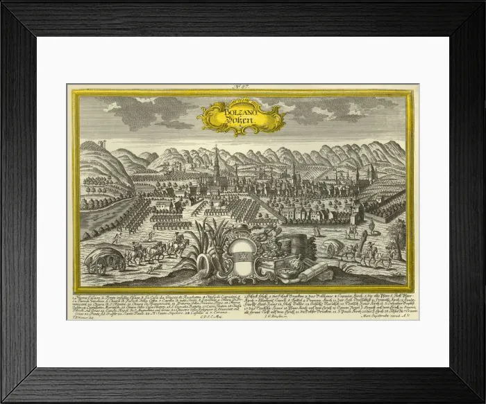 Framed Print : Bolzano, c1740. Creator: Johann Georg Ringlin Framed Print : Bolzano, c1740. Creator: Johann Georg Ringlin
