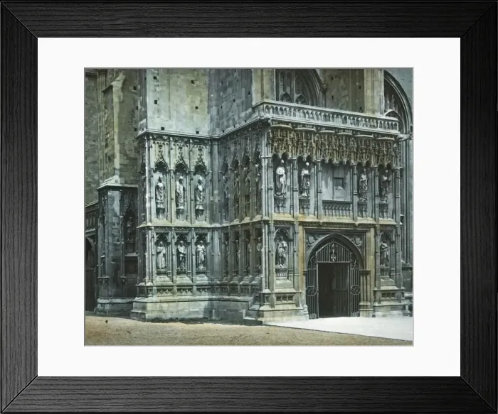 Framed Print : South West Porch, Canterbury Cathedral, c1890. Creator: Unknown Framed Print : South West Porch, Canterbury Cathedral, c1890. Creator: Unknown