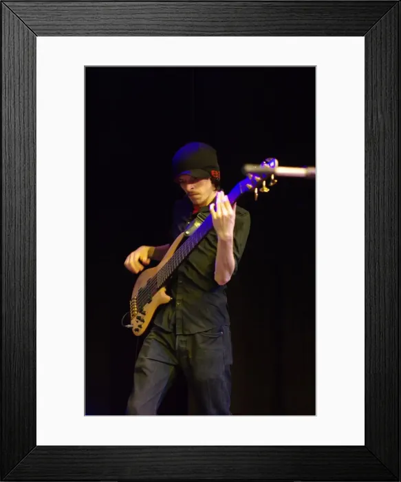 Framed Print : Adam Pyke, Crawley Blues Club, Hawth, Crawley, West Sussex, 15 June 2019. Creator: Brian O Connor Framed Print : Adam Pyke, Crawley Blues Club, Hawth, Crawley, West Sussex, 15 June 2019. Creator: Brian O Connor