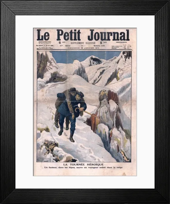 Framed Print : A heroic act, 1914. Creator: Unknown Framed Print : A heroic act, 1914. Creator: Unknown