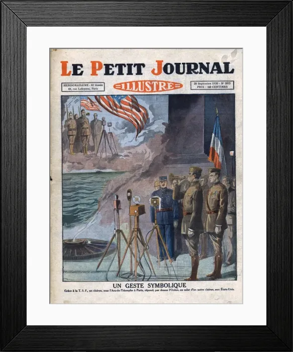 Framed Print : A symbolic gesture, 1930. Creator: Unknown Framed Print : A symbolic gesture, 1930. Creator: Unknown