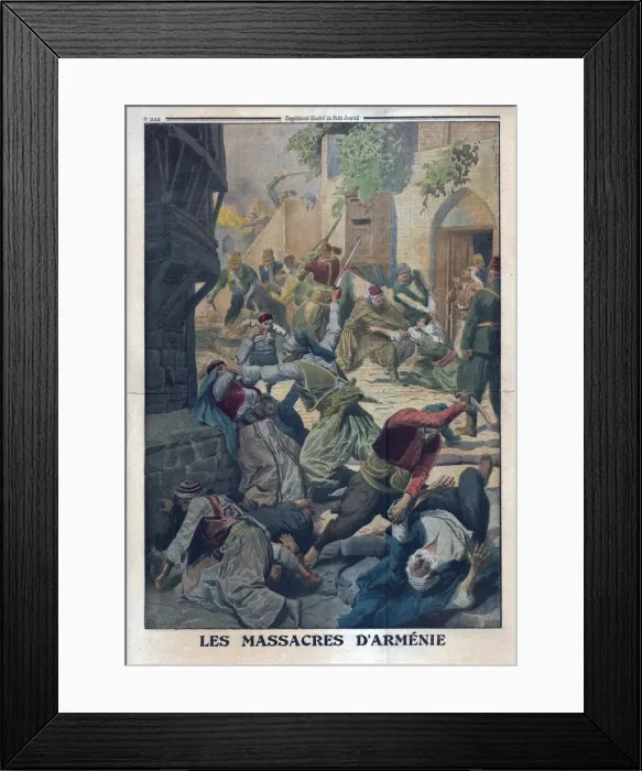 Framed Print : The Armenian Massacres, 1915. Creator: Unknown Framed Print : The Armenian Massacres, 1915. Creator: Unknown