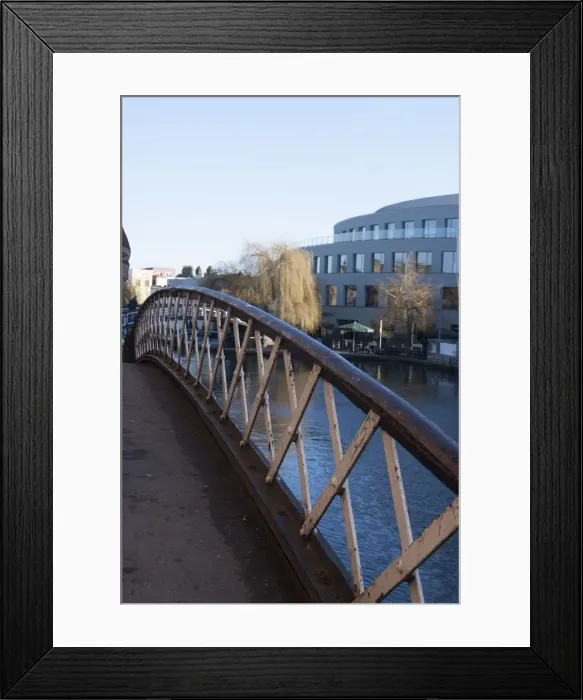Framed Print : Regents Canal near Regents Park, London, NW8, England. Creator: Ethel Davies; Davies, Ethel Framed Print : Regents Canal near Regents Park, London, NW8, England. Creator: Ethel Davies; Davies, Ethel
