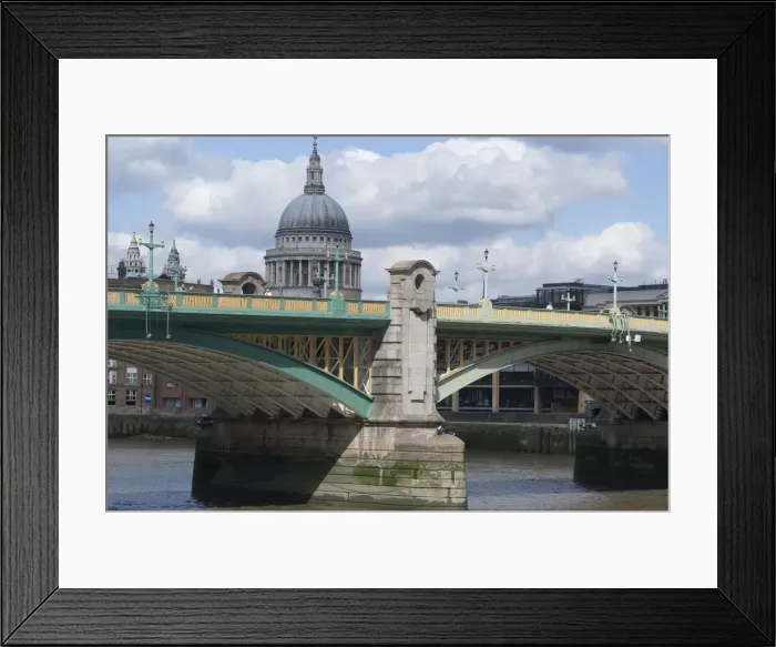 Framed Print : Southwark Bridge, London, SE1, England, 3 / 9 / 10. Creator: Ethel Davies; Davies, Ethel Framed Print : Southwark Bridge, London, SE1, England, 3 / 9 / 10. Creator: Ethel Davies; Davies, Ethel