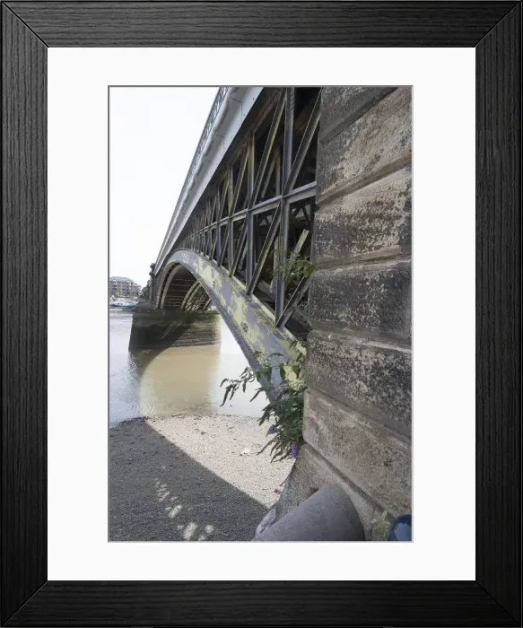 Framed Print : Rail bridge near Chelsea Harbour, Fulham, London, SW10, England. Creator: Ethel Davies; Davies Framed Print : Rail bridge near Chelsea Harbour, Fulham, London, SW10, England. Creator: Ethel Davies; Davies