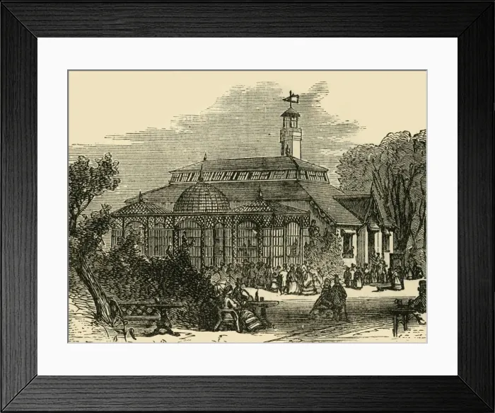 Framed Print : The Monkey-House, c1876. Creator: Unknown Framed Print : The Monkey-House, c1876. Creator: Unknown