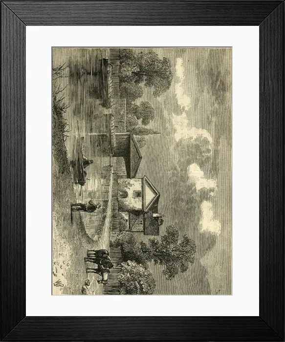 Framed Print : Paddington Canal, 1820, (c1876). Creator: Unknown Framed Print : Paddington Canal, 1820, (c1876). Creator: Unknown