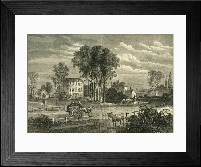 Framed Print : Paddington Green in 1750, (c1876). Creator: Unknown Framed Print : Paddington Green in 1750, (c1876). Creator: Unknown