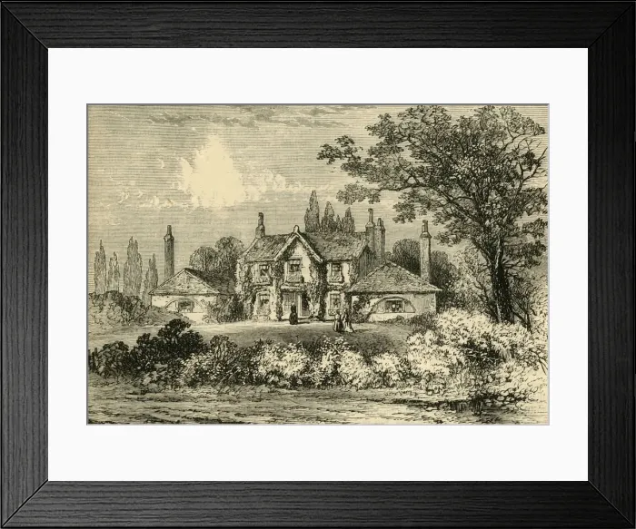 Framed Print : Mrs Siddons House at Westbourne Green, 1800, (c1876). Creator: Unknown Framed Print : Mrs Siddons House at Westbourne Green, 1800, (c1876). Creator: Unknown