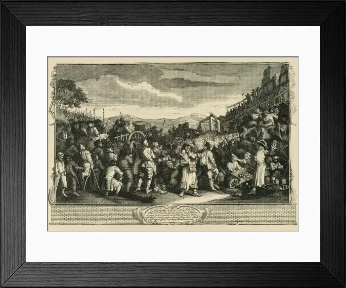 Framed Print : The Idle Apprentice Executed at Tyburn. (After Hogarths Print. ), 1747, (c1876) Framed Print : The Idle Apprentice Executed at Tyburn. (After Hogarths Print. ), 1747, (c1876)