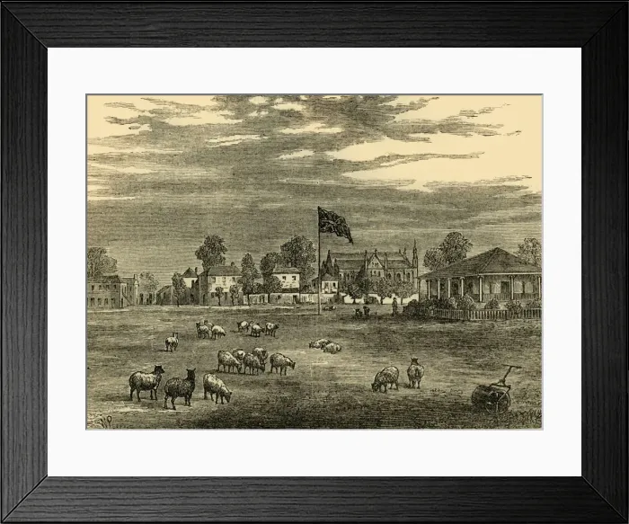 Framed Print : Lords Ground in 1837, (c1876). Creator: Unknown Framed Print : Lords Ground in 1837, (c1876). Creator: Unknown