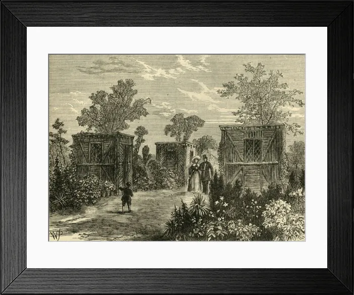 Framed Print : Entrance to the Zoological Gardens in 1840, (c1876). Creator: Unknown Framed Print : Entrance to the Zoological Gardens in 1840, (c1876). Creator: Unknown