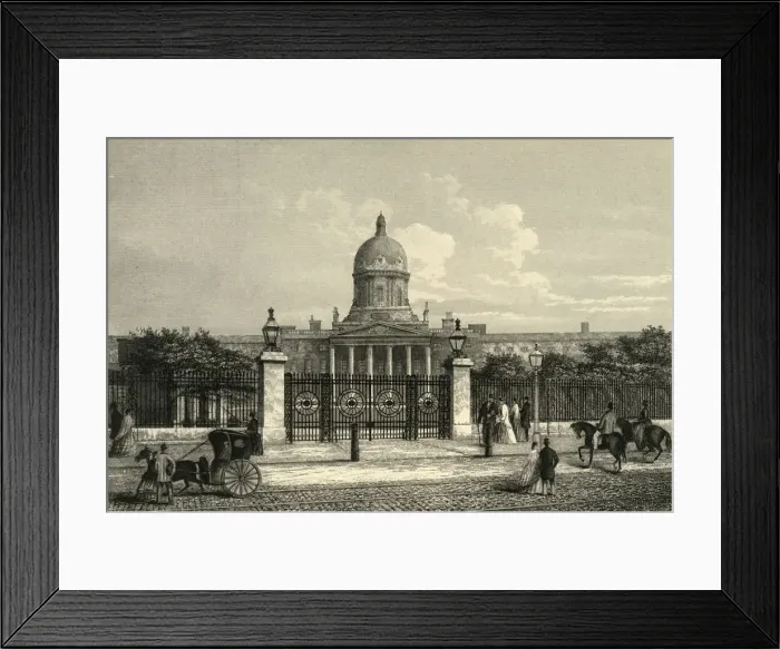 Framed Print : Front View of Bethlehem Hospital, c1876. Creator: Unknown Framed Print : Front View of Bethlehem Hospital, c1876. Creator: Unknown