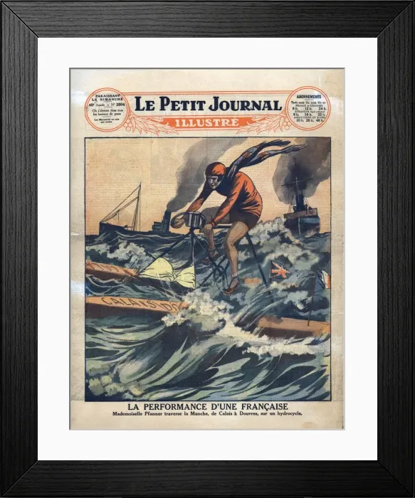 Framed Print : A Frenchwomans achievement, 1929. Creator: Unknown Framed Print : A Frenchwomans achievement, 1929. Creator: Unknown