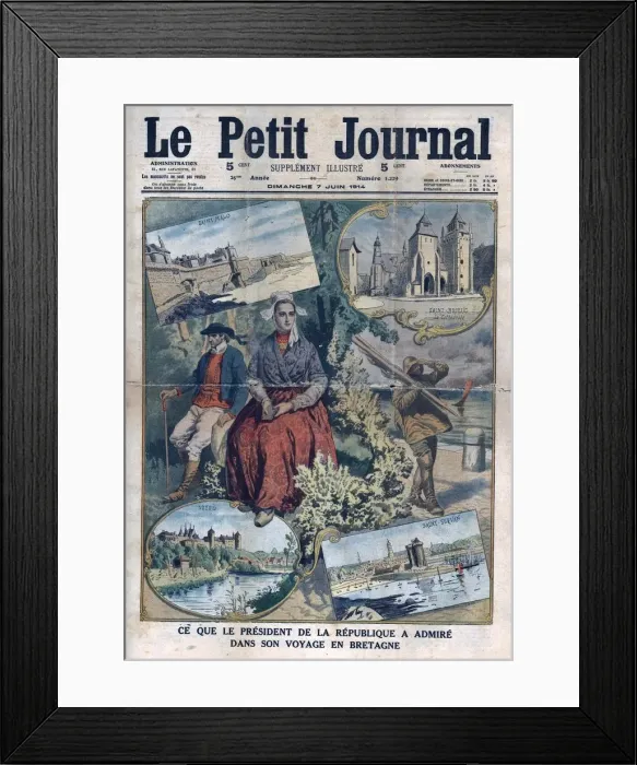 Framed Print : What the president admired during his trip to Brittany, 1914. Creator: Unknown Framed Print : What the president admired during his trip to Brittany, 1914. Creator: Unknown