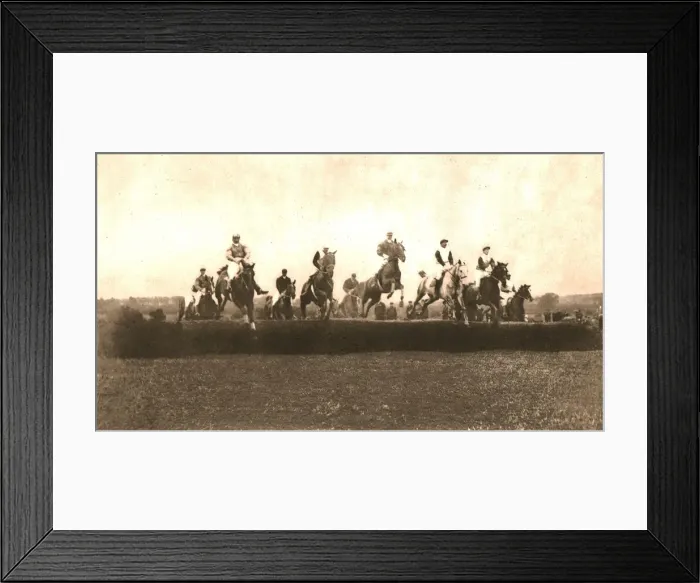Framed Print : The Hunt Cup, Punchestown, 1911. Creator: Unknown Framed Print : The Hunt Cup, Punchestown, 1911. Creator: Unknown