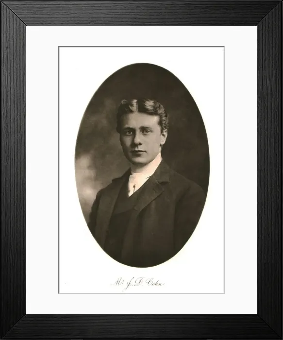 Framed Print : Mr J. D. Cohn, 1911. Creator: Unknown Framed Print : Mr J. D. Cohn, 1911. Creator: Unknown
