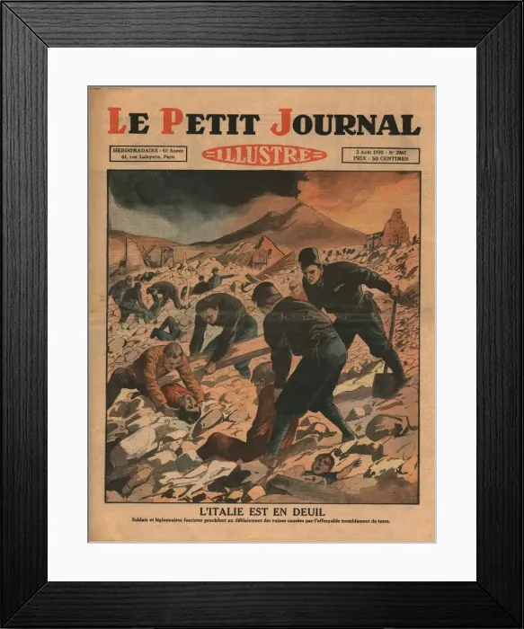Framed Print : Italy is in mourning, 1930. Creator: Unknown Framed Print : Italy is in mourning, 1930. Creator: Unknown