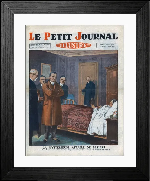 Framed Print : Mysterious affair in Beziers, 1930. Creator: Unknown Framed Print : Mysterious affair in Beziers, 1930. Creator: Unknown