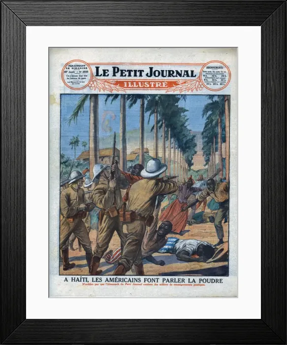 Framed Print : In Haiti, the Americans let gunpowder do the talking, 1929. Creator: Unknown