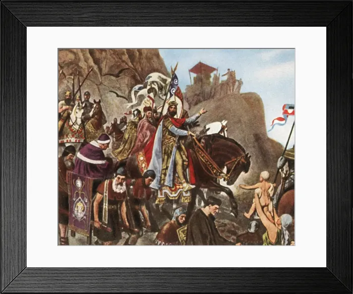 Framed Print : Return of Henry III from his first journey to Rome, (1936). Creator: Unknown Framed Print : Return of Henry III from his first journey to Rome, (1936). Creator: Unknown