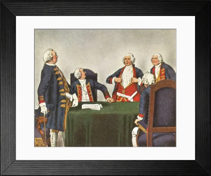Framed Print : Council of war in Kopenick, 1730, (1936). Creator: Unknown Framed Print : Council of war in Kopenick, 1730, (1936). Creator: Unknown