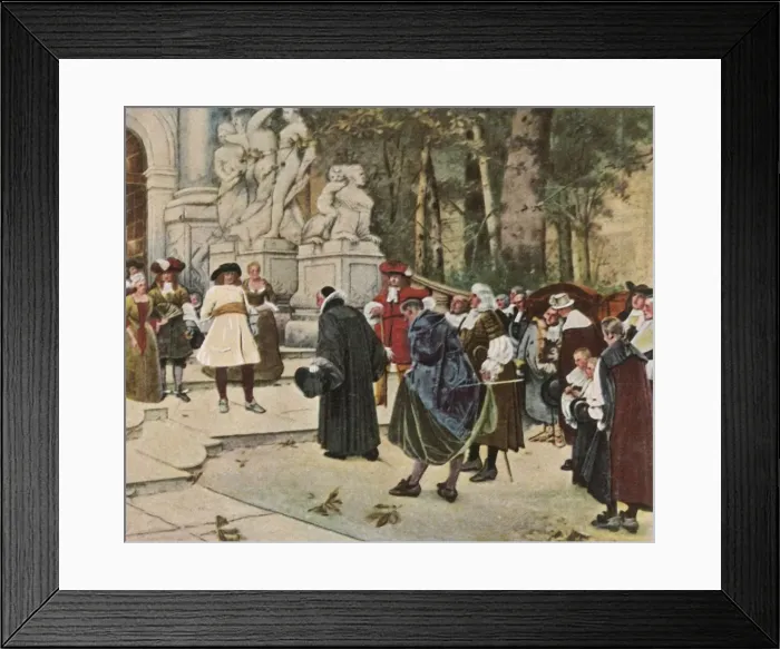 Framed Print : The Great Elector receives imigrants, (1936). Creator: Unknown Framed Print : The Great Elector receives imigrants, (1936). Creator: Unknown