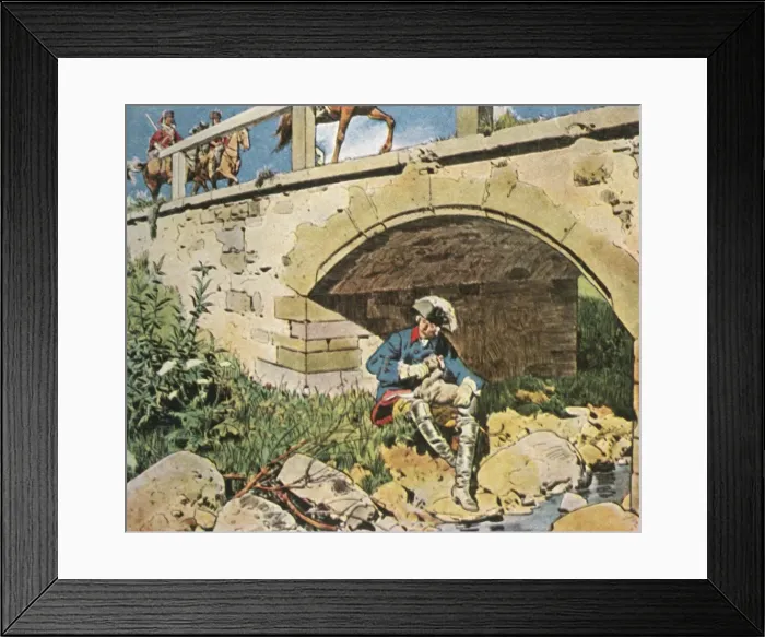 Framed Print : Frederick the Great evades capture, 1745, (1936). Creator: Unknown Framed Print : Frederick the Great evades capture, 1745, (1936). Creator: Unknown