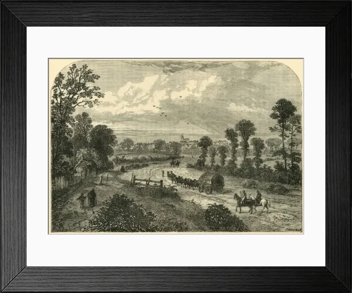 Framed Print : Highgate, from Upper Holloway, c1876. Creator: Unknown Framed Print : Highgate, from Upper Holloway, c1876. Creator: Unknown