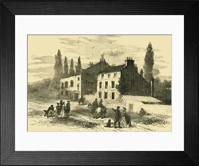 Framed Print : Hornsey Wood House, 1800, (c1876). Creator: Unknown Framed Print : Hornsey Wood House, 1800, (c1876). Creator: Unknown