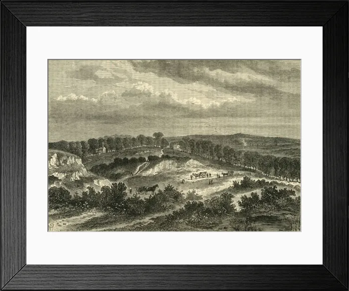 Framed Print : Hampstead Heath in 1840, (c1876). Creator: Unknown