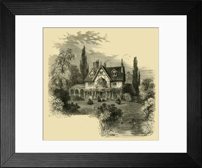 Framed Print : Ivy Cottage, Highgate, 1825, (c1876). Creator: Unknown Framed Print : Ivy Cottage, Highgate, 1825, (c1876). Creator: Unknown
