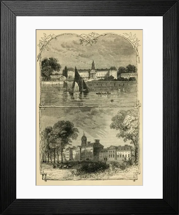 Framed Print : Chelsea Hospital, c1876. Creator: Unknown Framed Print : Chelsea Hospital, c1876. Creator: Unknown