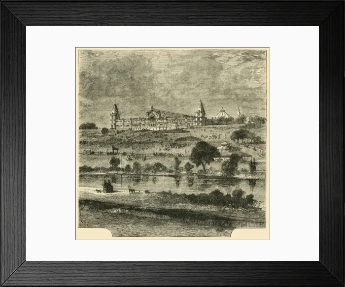 Framed Print : The Alexandra Palace (1876), c1876. Creator: Unknown Framed Print : The Alexandra Palace (1876), c1876. Creator: Unknown