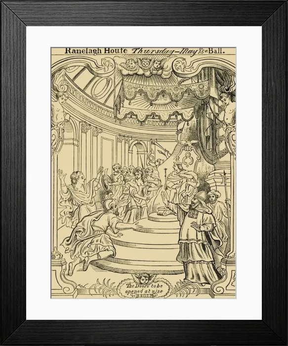 Framed Print : A Card of Invitation to Ranelagh, c1876. Creator: Unknown Framed Print : A Card of Invitation to Ranelagh, c1876. Creator: Unknown