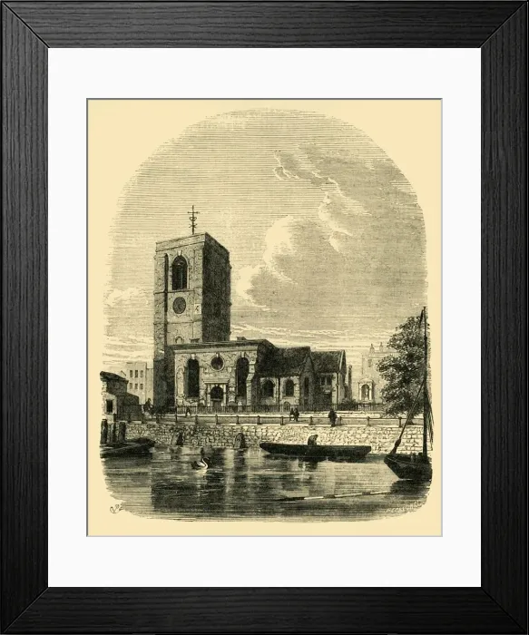 Framed Print : Chelsea Church, 1860, (c1876). Creator: Unknown Framed Print : Chelsea Church, 1860, (c1876). Creator: Unknown