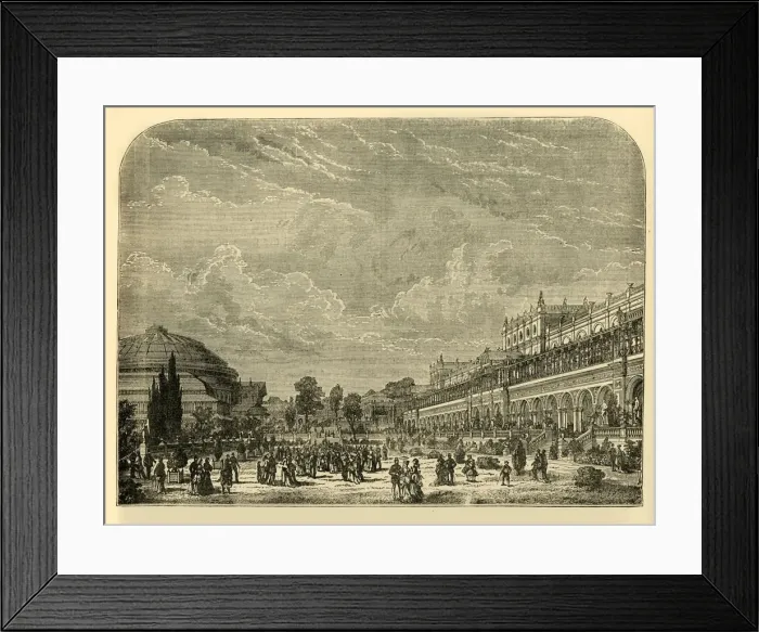Framed Print : The Horticultural Garden and Exhibition Building, c1876. Creator: Unknown Framed Print : The Horticultural Garden and Exhibition Building, c1876. Creator: Unknown