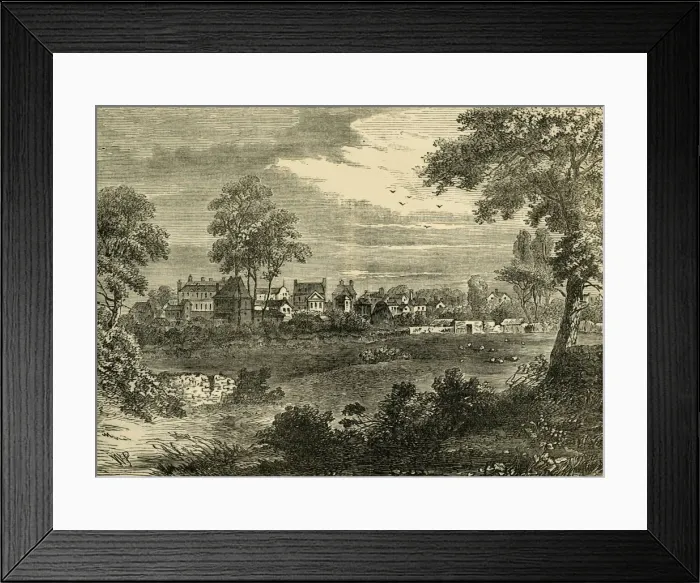 Framed Print : Old View of Kensington, about 1750, (c1876). Creator: Unknown Framed Print : Old View of Kensington, about 1750, (c1876). Creator: Unknown