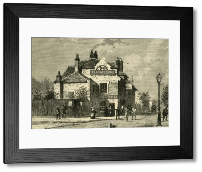 Framed Print : The Black Lion, Church Street, Chelsea, in 1820, (c1876). Creator: Unknown Framed Print : The Black Lion, Church Street, Chelsea, in 1820, (c1876). Creator: Unknown