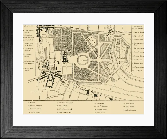 Framed Print : Kensington in 1764, (c1876). Creator: Unknown Framed Print : Kensington in 1764, (c1876). Creator: Unknown